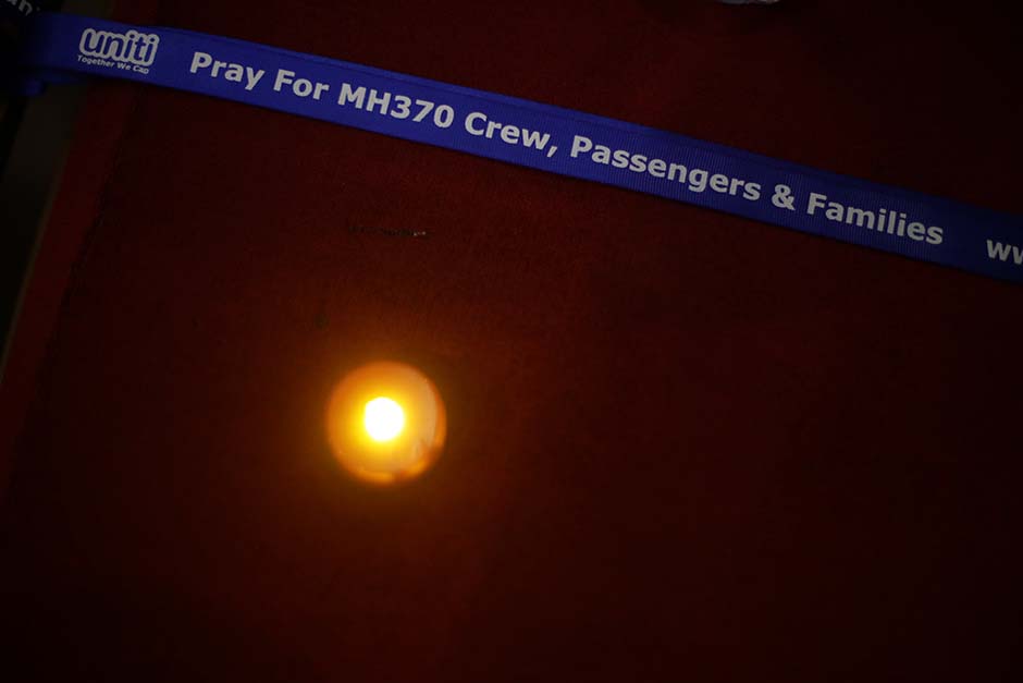 KUALA LUMPUR , 31/3/2014 .Prayers and well-wishes for passengers onboard missing Malaysia Airlines (MAS) flight MH370 are displayed at Buddhist Maha Vihara, Brickfields Kuala Lumpur.AWANI / SHAHIR OMAR